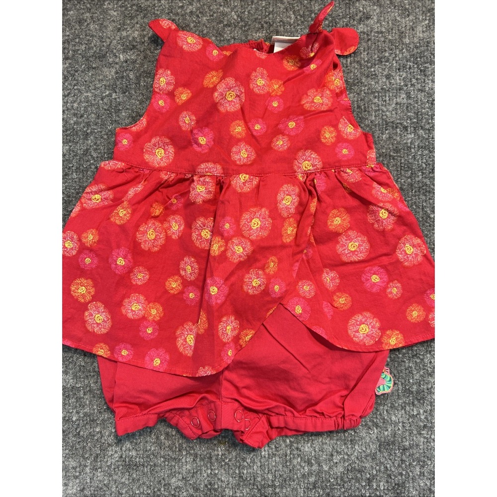 Vintage 2002 Carter's Eric Carle The Very Hungry Caterpillar Floral Romper 3-6M
